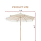 Parasol Bohème - Parasol Stylé avec Franges pour Terrasse et Jardin
